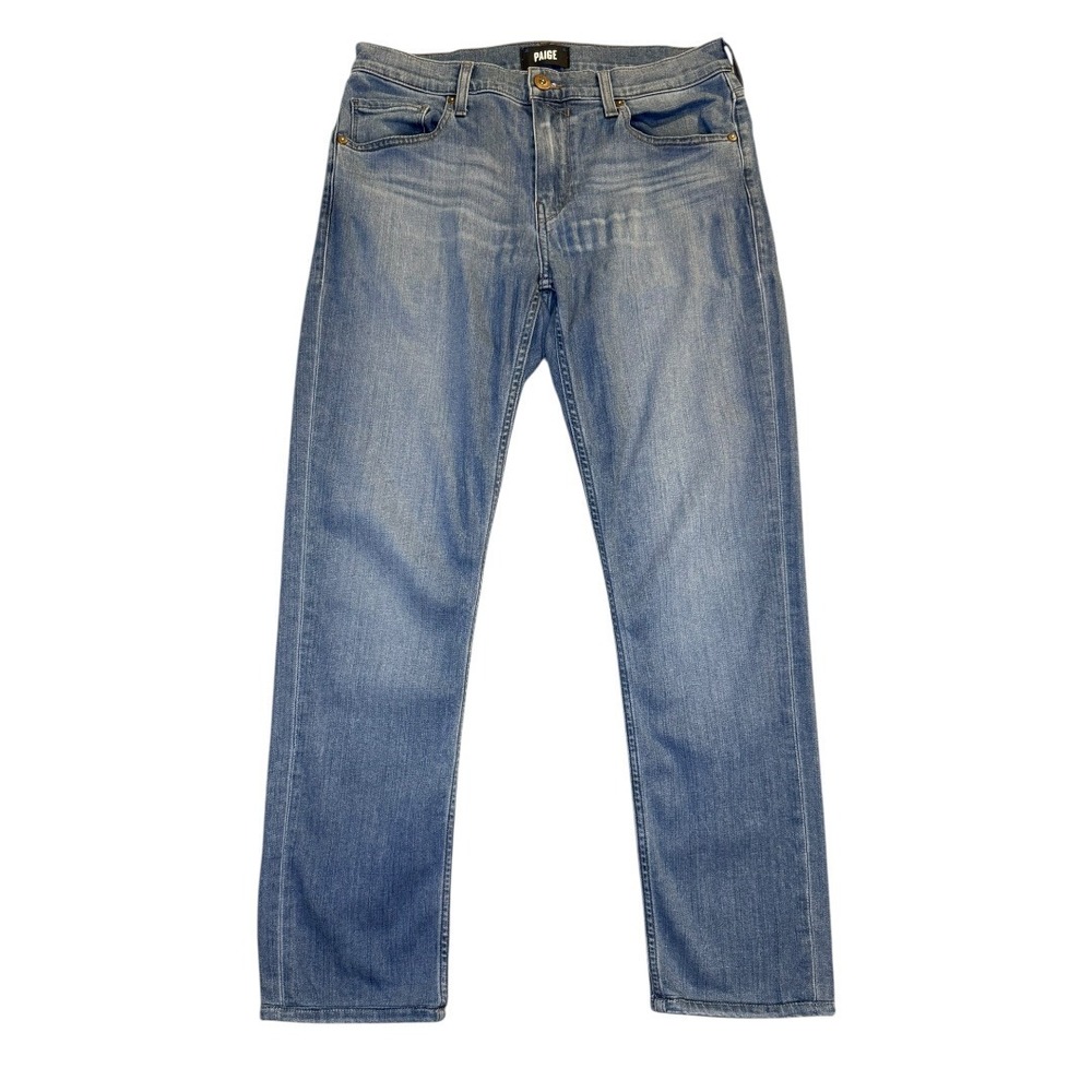 Paige Federal‎ Slim Straight Jeans Mens 30 Medium Wash Blue M655697-4022